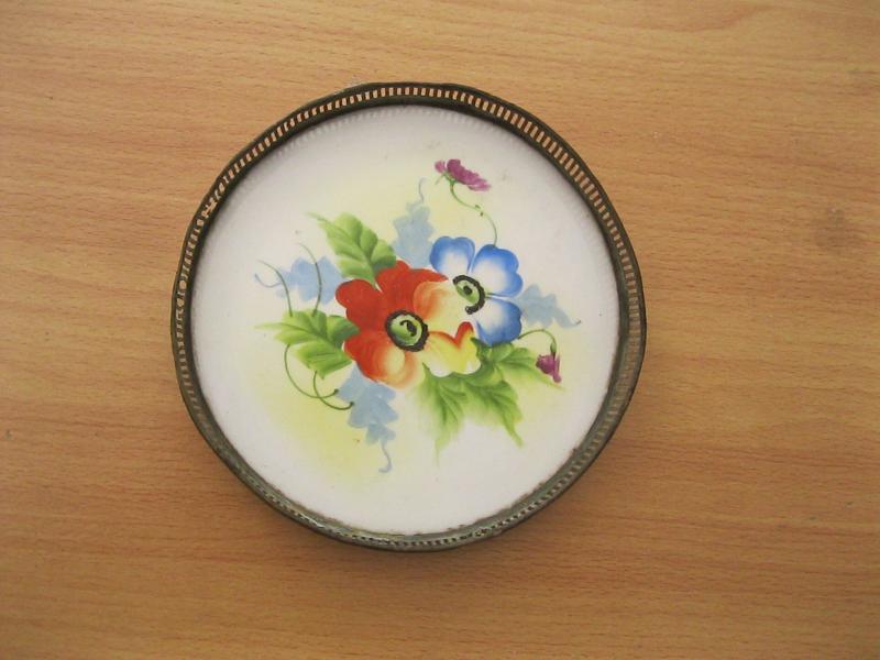 ถาดกระเบื้อง ลายดอกไม้ (3907)