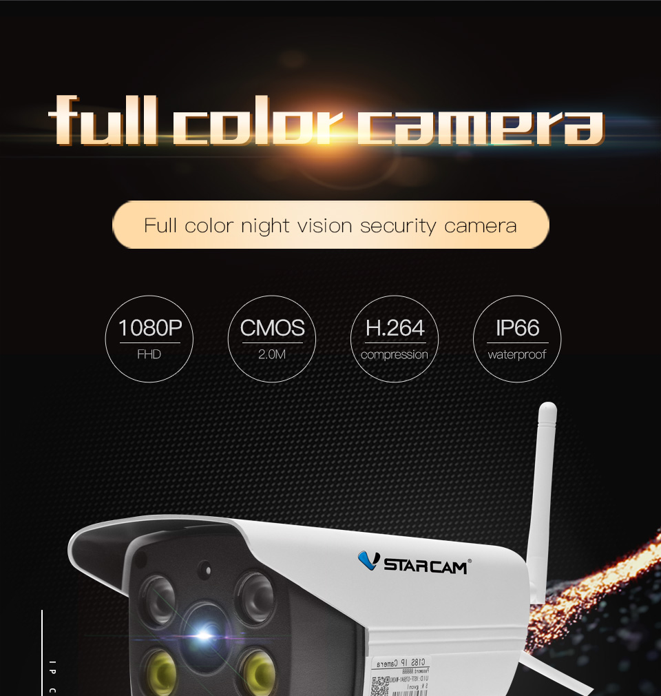 VSTARCAM C18S 1080P Outdoor IP Camera กล้องวงจรปิด 2.0ล้านพิกเซล