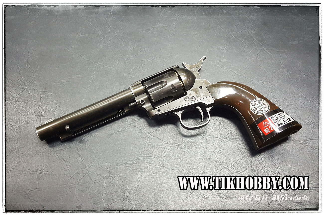 ปืนลูกโม่คาวบอย Colt SAA สีดำ ระบบ Co2
