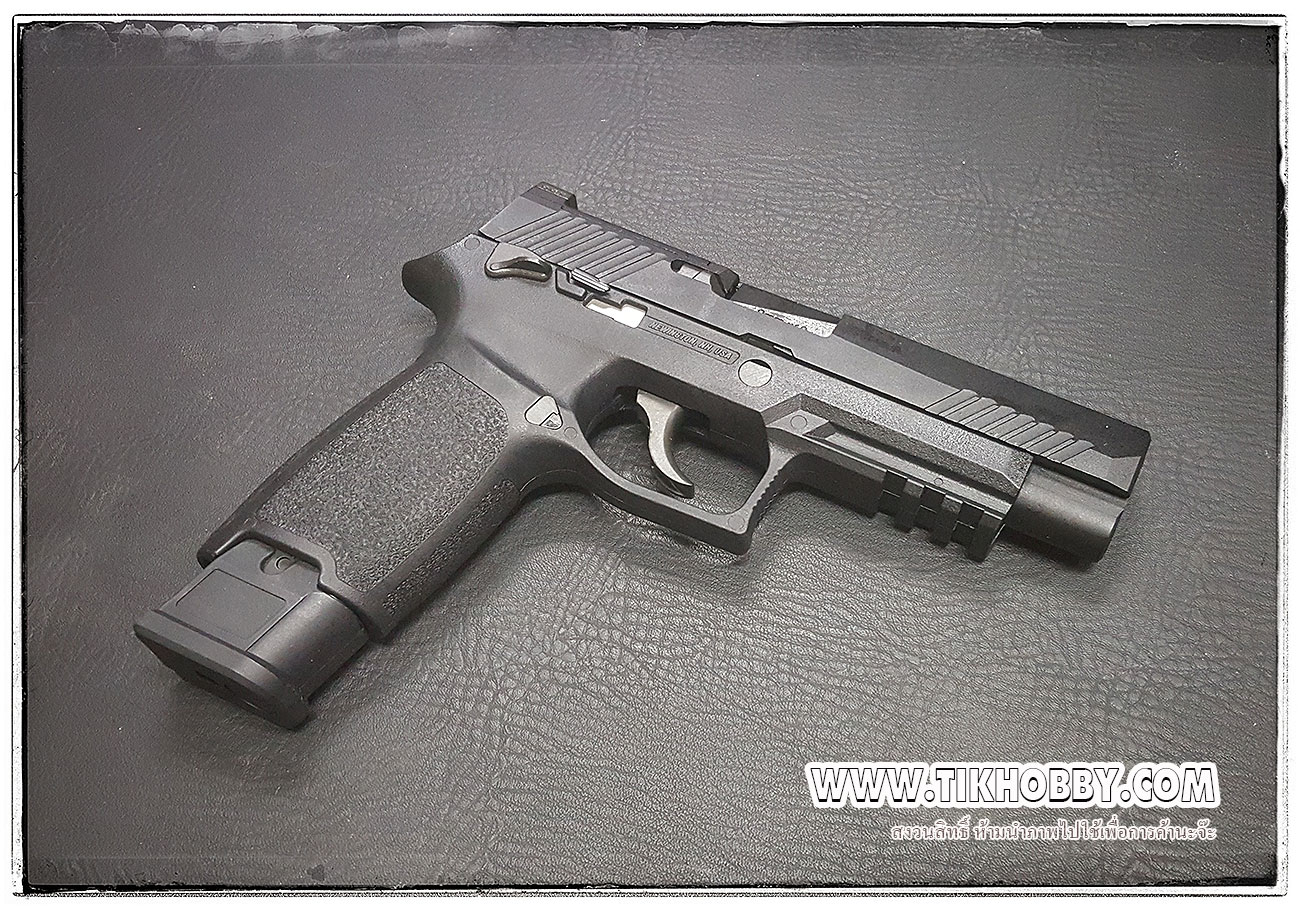 ปืน SIG Sauer P320-M17 สีดำ แม๊กยาว ระบบแก๊สโบลว์แบ๊ค WE ระบบแก๊สกระป๋อง
