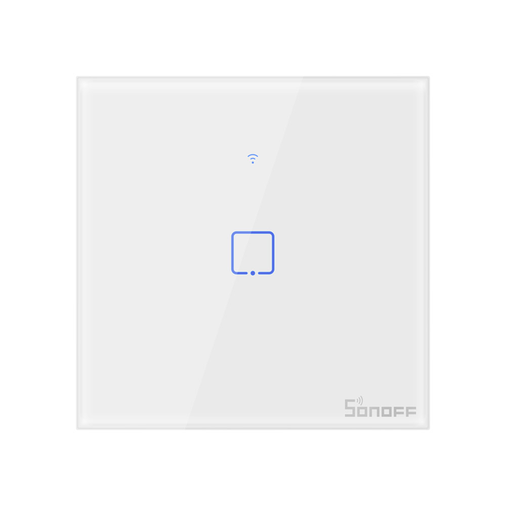 Sonoff T2UK 1 Gang (WiFi + RF 433 Mhz) White Touch Switch ( 1 Year Warranty )