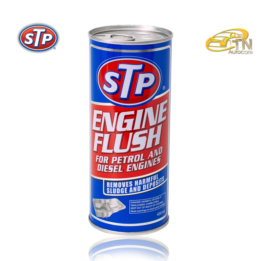 STP Engine Flush น้ำยาทำความสะอาดภายในเครื่องยนต์ (เบนซินและดีเซล) ขนาด 450 มิลลิลิตร
