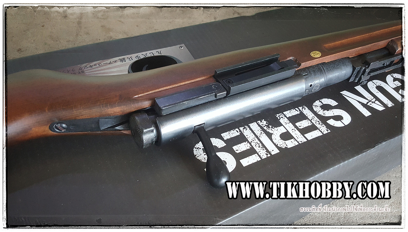 ปืนอัดลมเบาแบบชักยิงทีล่ะนัด รุ่น E97 หรือ T97 เหล็กจริง ไม้แท้ จาก S&T