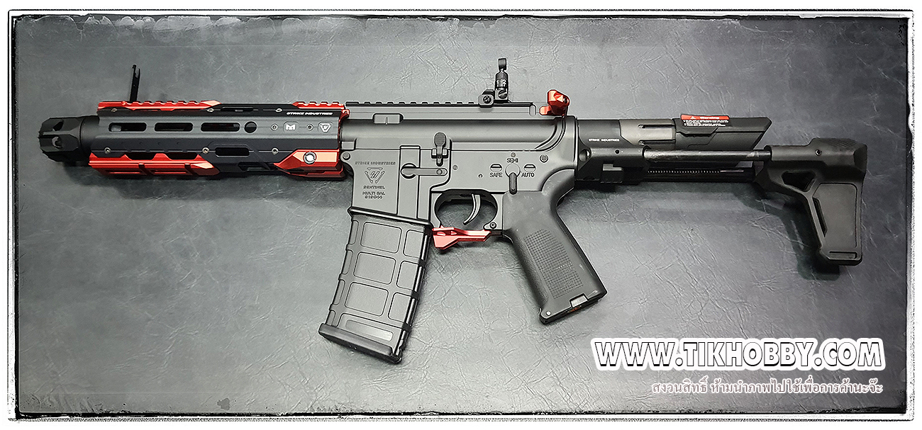 E&C 337 S2 RED ปืนอัดลมไฟฟ้า จาก E&C Stirke Industries -GRIDLOK 8.5"