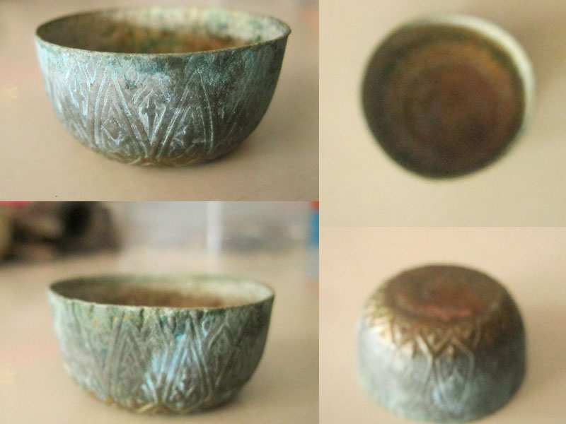 ขันทองเหลือง ใบเล็ก ลายไทย (4107)