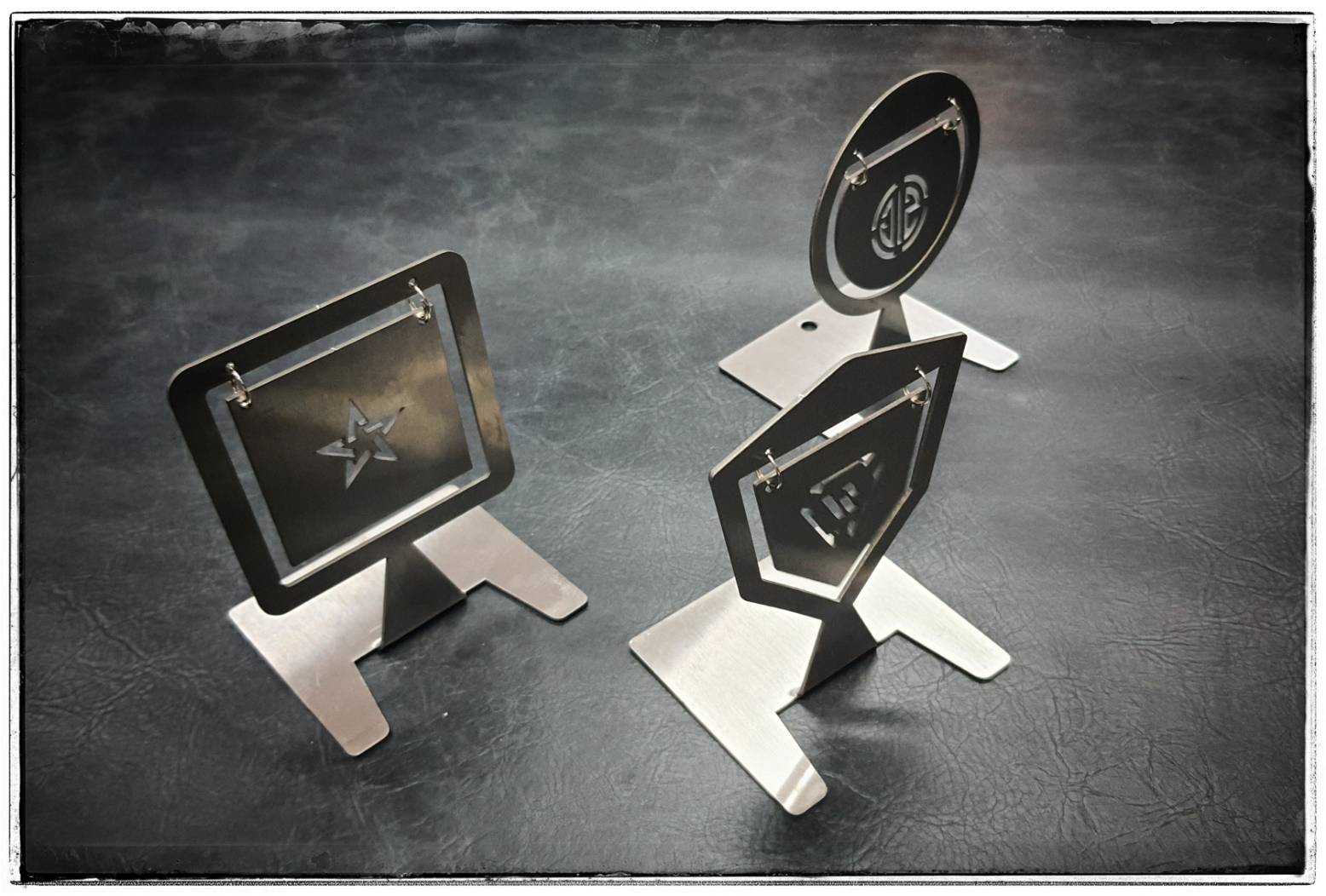 เป้าซ้อมยิง สแตนเลส แบบมีห่วง 1 ชุด 3ชิ้น