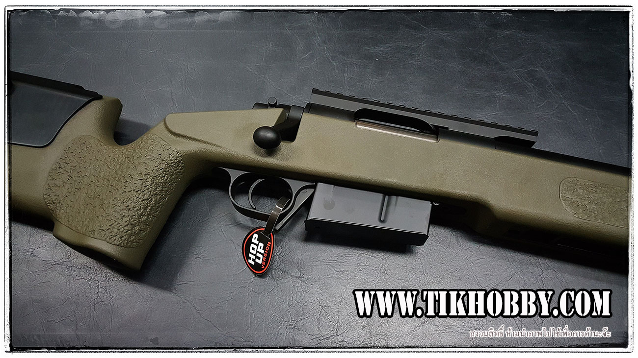 ปืนอัดลมชักยิงทีล่ะนัด รุ่น M40A5 สีเขียว CM700 ระบบสปริง งาน Cyma