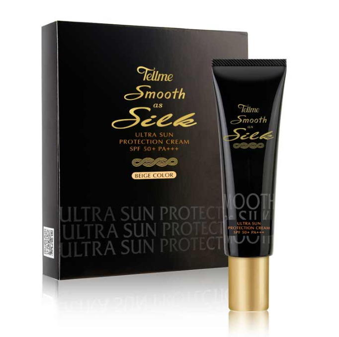 เท็ลมี สมูธ แอส ซิลค์ อัลตร้า ซัน โพรเท็คชั่น ครีม SPF 50+ PA+++ TELLME SMOOTH AS SILK ULTRA SUN PROTECTION CREAM SPF 50+ PA+++