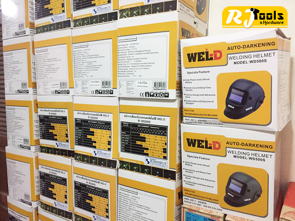 หน้ากากเชื่อมปรับกรองแสงอัตโนมัติ Wel-D รุ่น WD500S