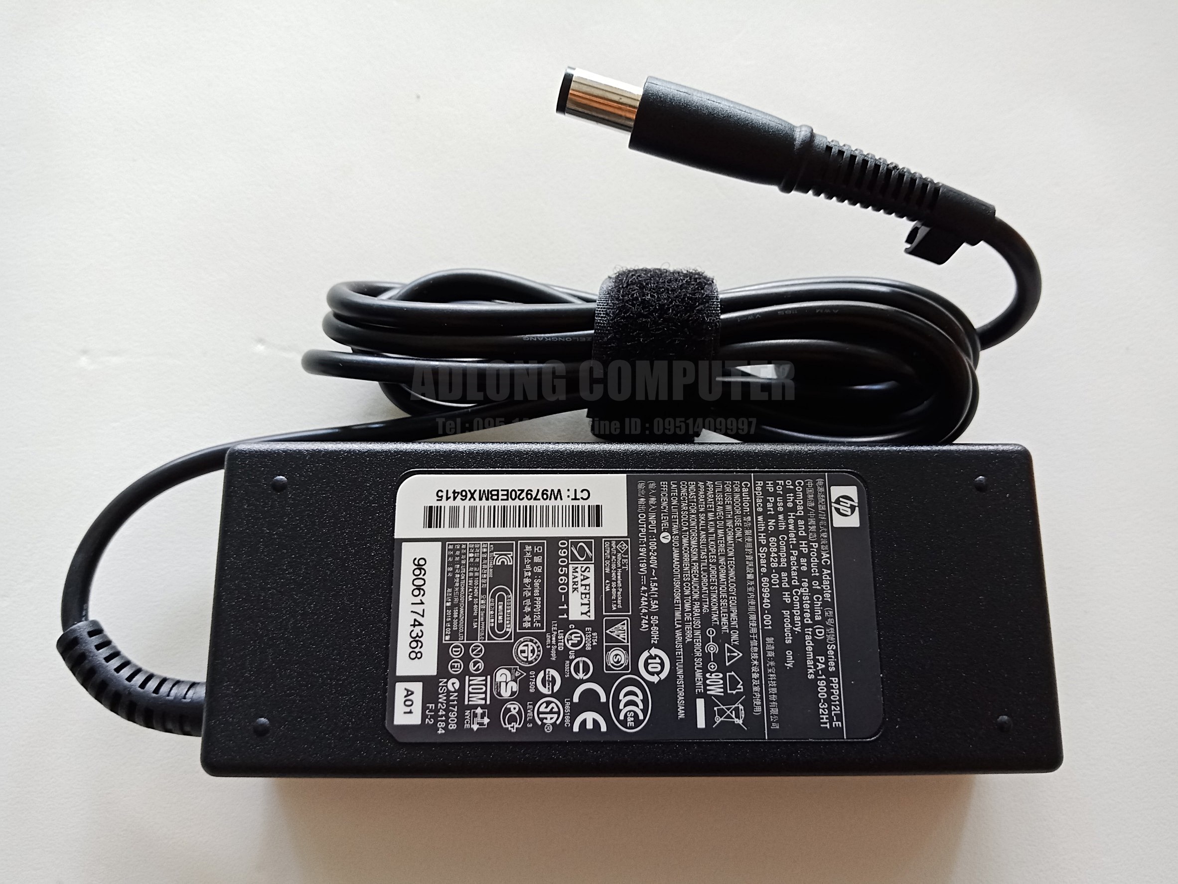 อแดปเตอร์ HP/COMPAQ 19V 4.74A หัว 7.4*5.0MM 90W