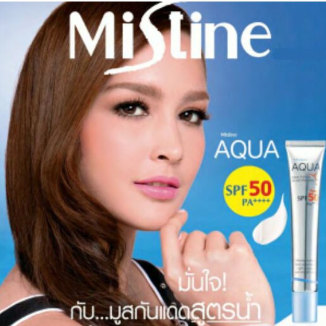 Mistine Aqua Base Hydra Facial Mousse SPF 50 PA++++ 20ml.