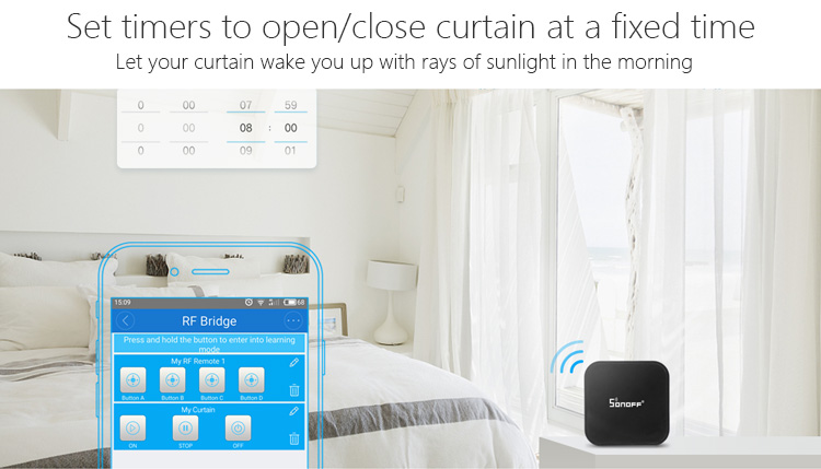 Sonoff RF 433MHz Bridge (ใช้งานกับอุปกรณ์ Sonoff Door and Motion Sensor )