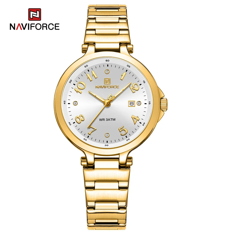 นาฬิกา Naviforce รุ่น NF5033 GD ของแท้ รับประกันศูนย์ 1 ปี ส่งพร้อมกล่อง และใบรับประกันศูนย์ ราคาถูกที่สุด