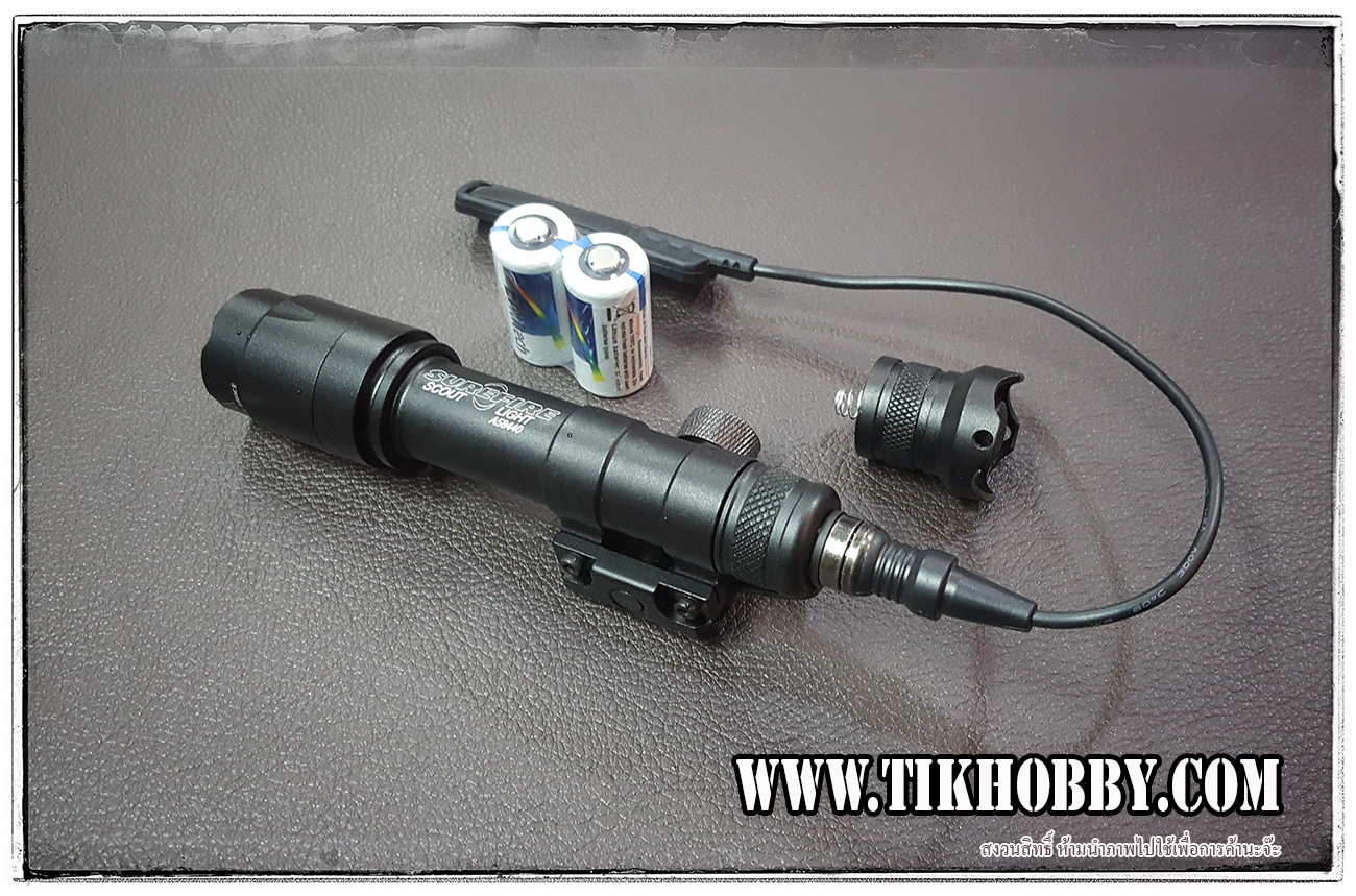ไฟฉายติดปืน M600 ดำ+ถ่าน (M600 ULTRA - BLACK)