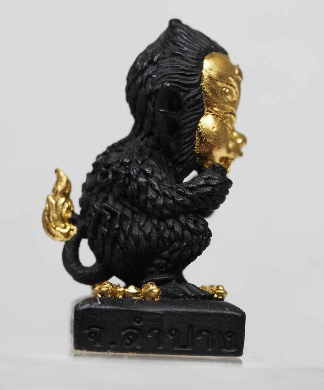 เทพอินทร์แปลง สี่หูห้าตา รุ่นเศรษฐีนำโชค เนื้อโลหะสีดำปิดหน้าทองแท้