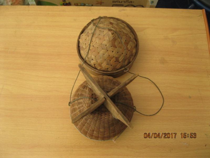 กล่องข้าวไม่สาน โบราณ (4523)