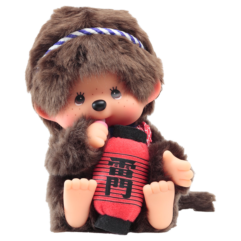 [พร้อมส่ง] ตุ๊กตา ม่อนชิชิ โคมแดง วัดอาซากุสะ Size S สูง 16 cm Monchhichi Asakusa Kaminarimon ม่อนชิชิคุง