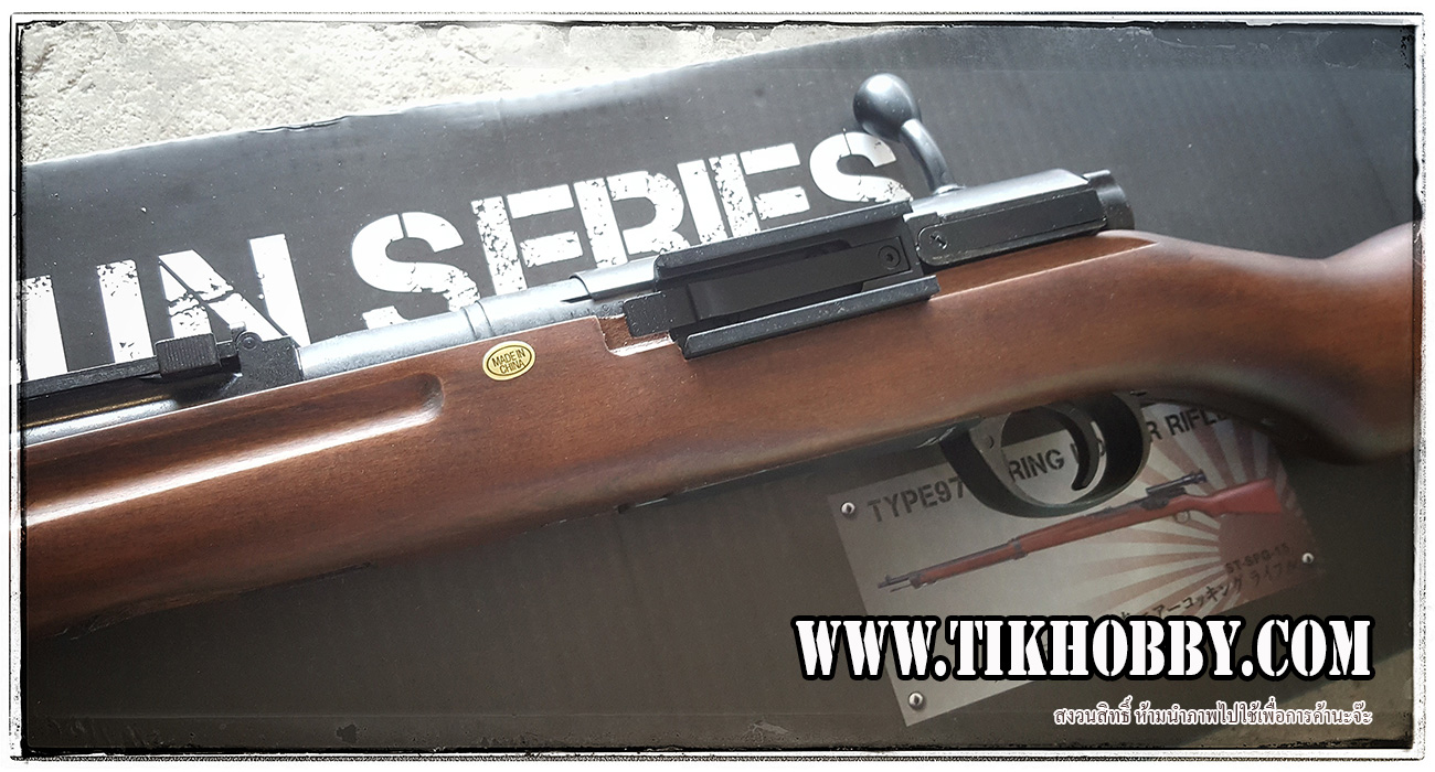 ปืนอัดลมเบาแบบชักยิงทีล่ะนัด รุ่น E97 หรือ T97 เหล็กจริง ไม้แท้ จาก S&T