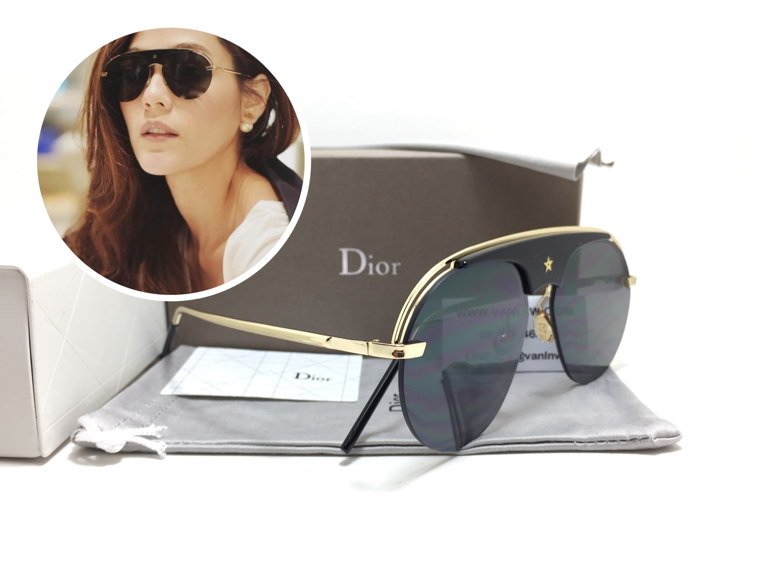 แว่นกันแดด DIOR EVOLUTION <Gold>