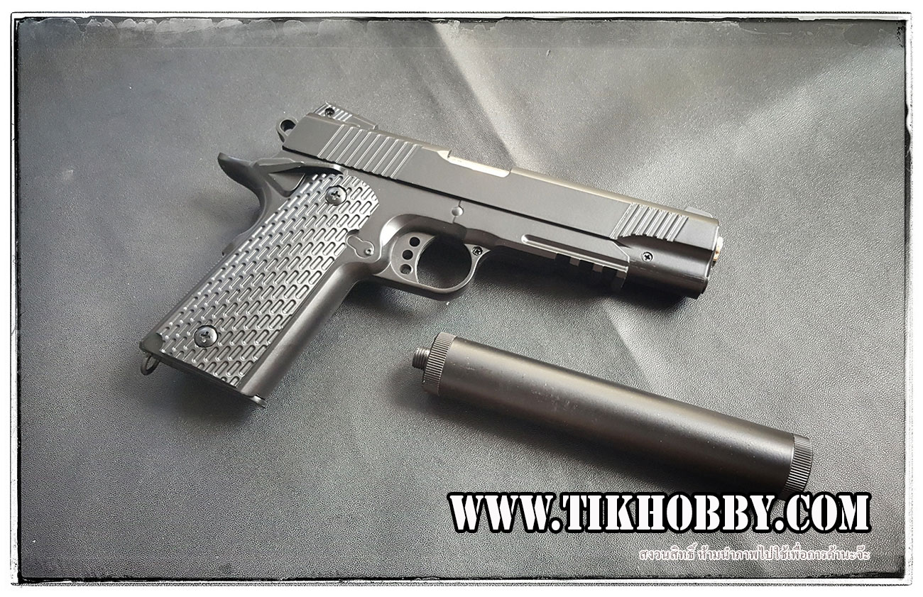 ปืนอัดลมแบบชักยิงก๊องแก๊งทีล่ะนัด C10A+ สีดำ งานจีนครับ