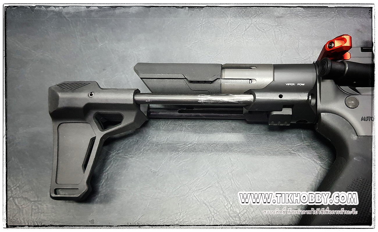 E&C 337 S2 RED ปืนอัดลมไฟฟ้า จาก E&C Stirke Industries -GRIDLOK 8.5"