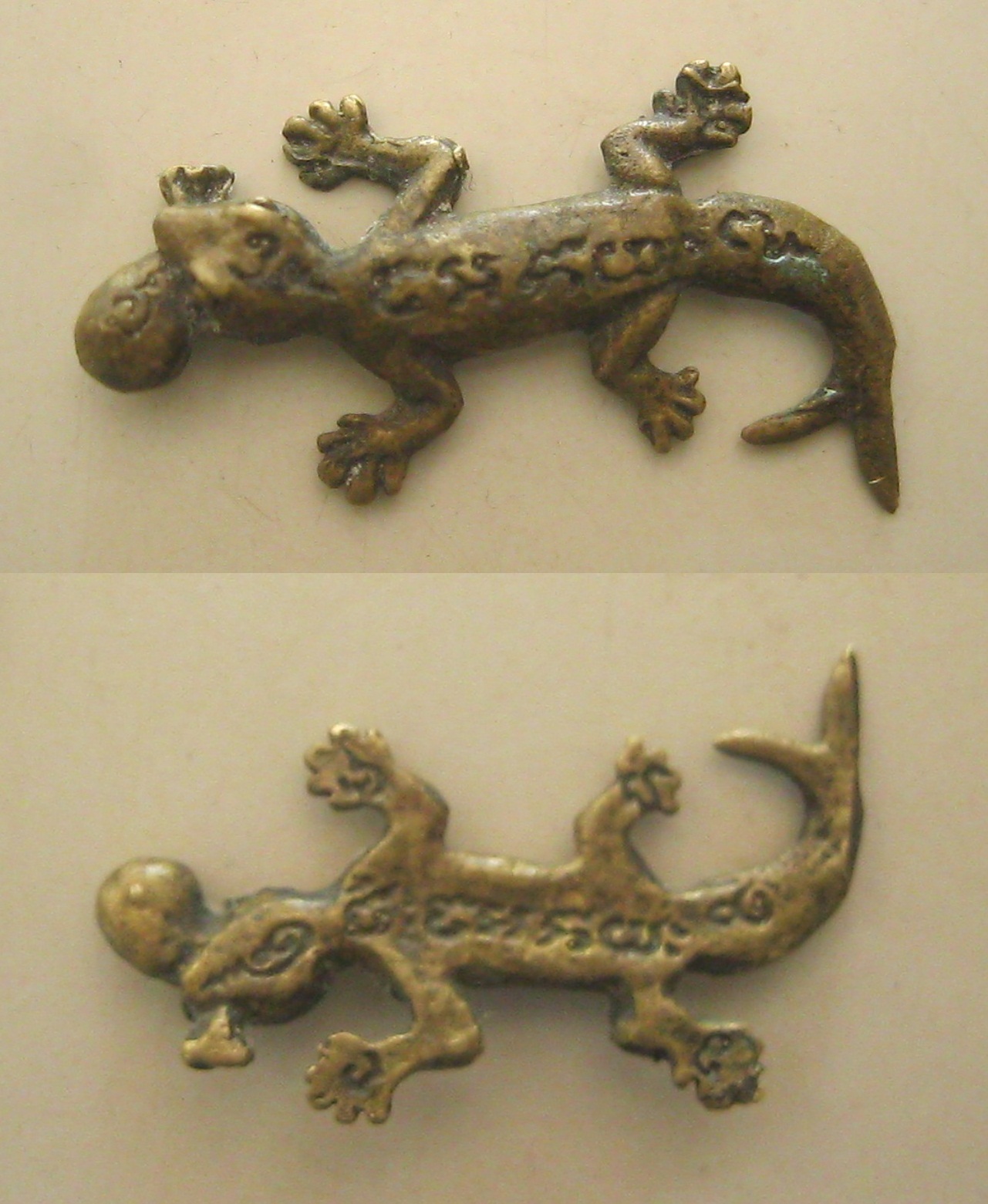 จิ้งจกเรียกทรัพย์ เนื้อทองเหลือง (รหัส2011)