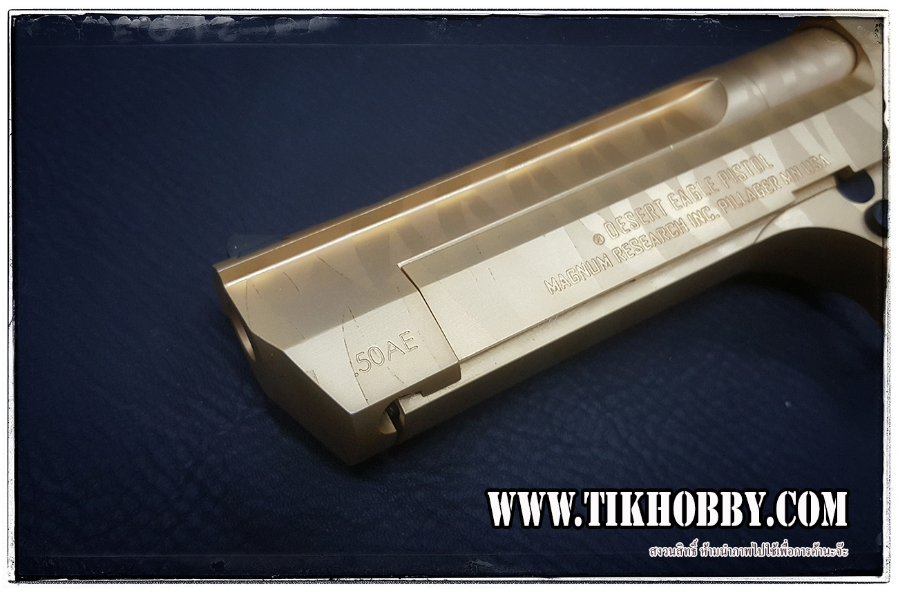 ปืนสั้นระบบแก๊สโบลว์แบล็ค รุ่น Desert Eagle ลาย Tiger CyberGun สีทอง ระบบแก๊สทั่วไป