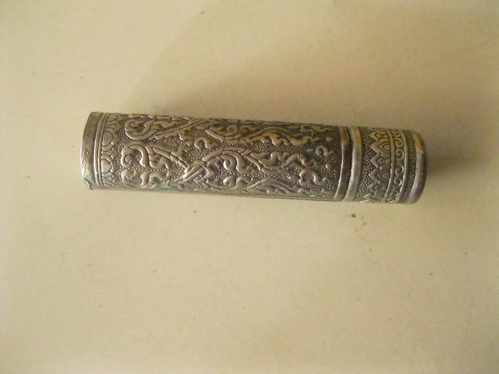 หลอดยาหอม ยาดมโบราณ ลายไทย (4115)