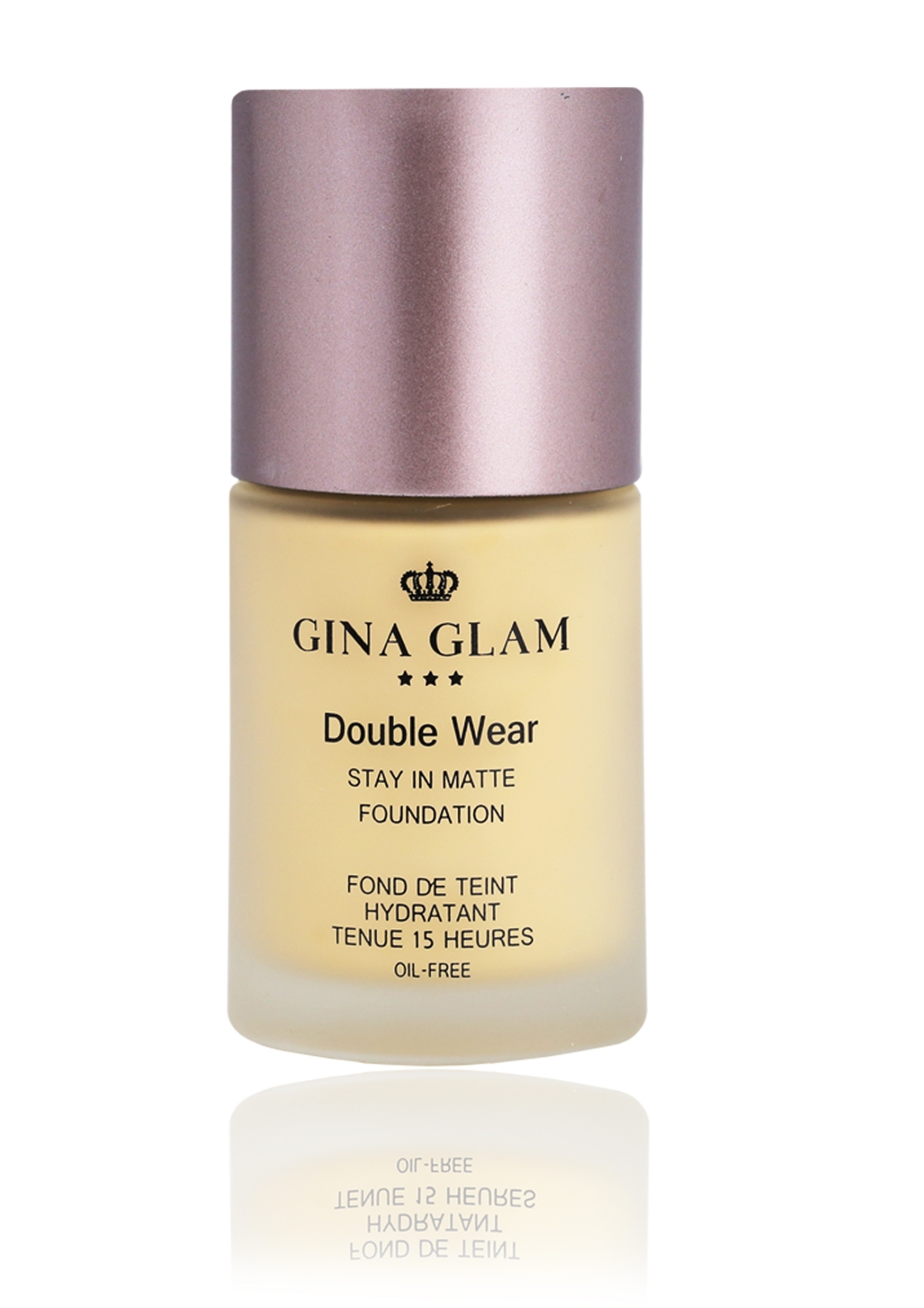 Gina Glam Double Wear stay in Matte Foundation SPF15 (G45) / จีน่าเกลม ครีมรองพื้นเนื้อแมท spf15 ครีมรองพื้นเนื้อแน่น ครีมรองพื้น ครีมรองพื้นเนื้อแมท รองพื้นไม่มัน รองพื้นแน่น รองพื้นกันน่ะ ขายดี ราคาถูก