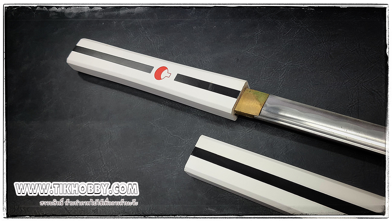 ดาบซามูไร ซาสึเก่ะ รุ่นมาตรฐาน สีขาว (เปิดคม) ตอนนี่มาเป็นใบสีขาวครับ