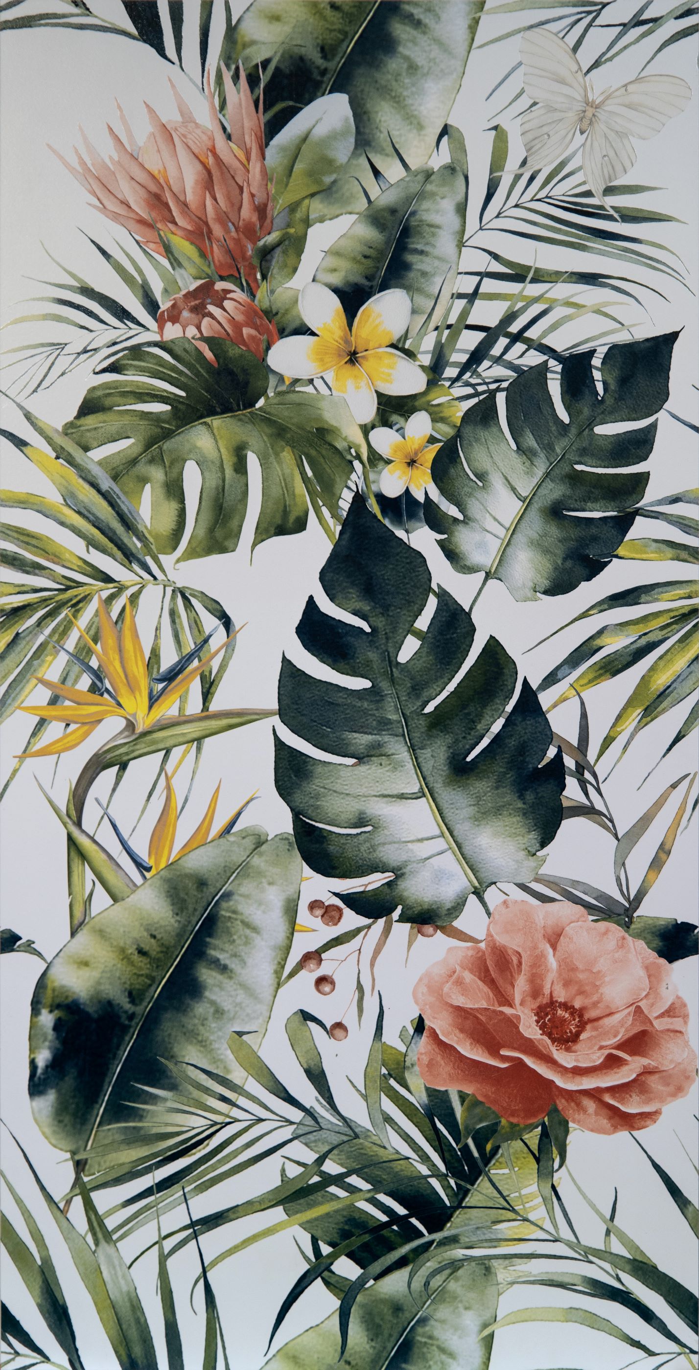 กระเบื้องภาพชุดลายดอกไม้ใบไม้ 60x120cm ทรอปิคอลดรีม11-B (TROPICAL DREAM11-B)