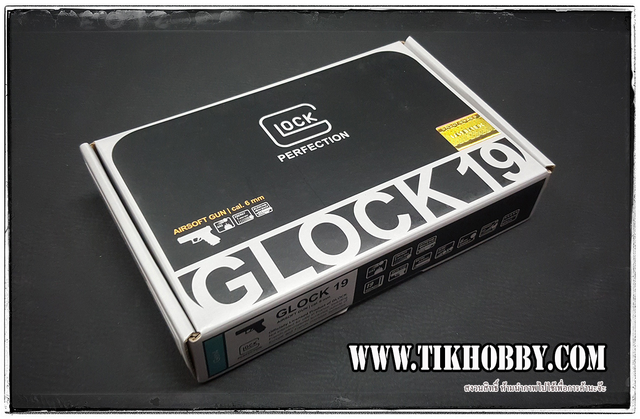 ปืนอัดลม(ปืนระบบแก๊ส) รุ่น Glock 19 GEN4 ของVFC(Umarex) สไลด์เหล็ก มาร์คกิ้งลิขสิทธิ์แท้