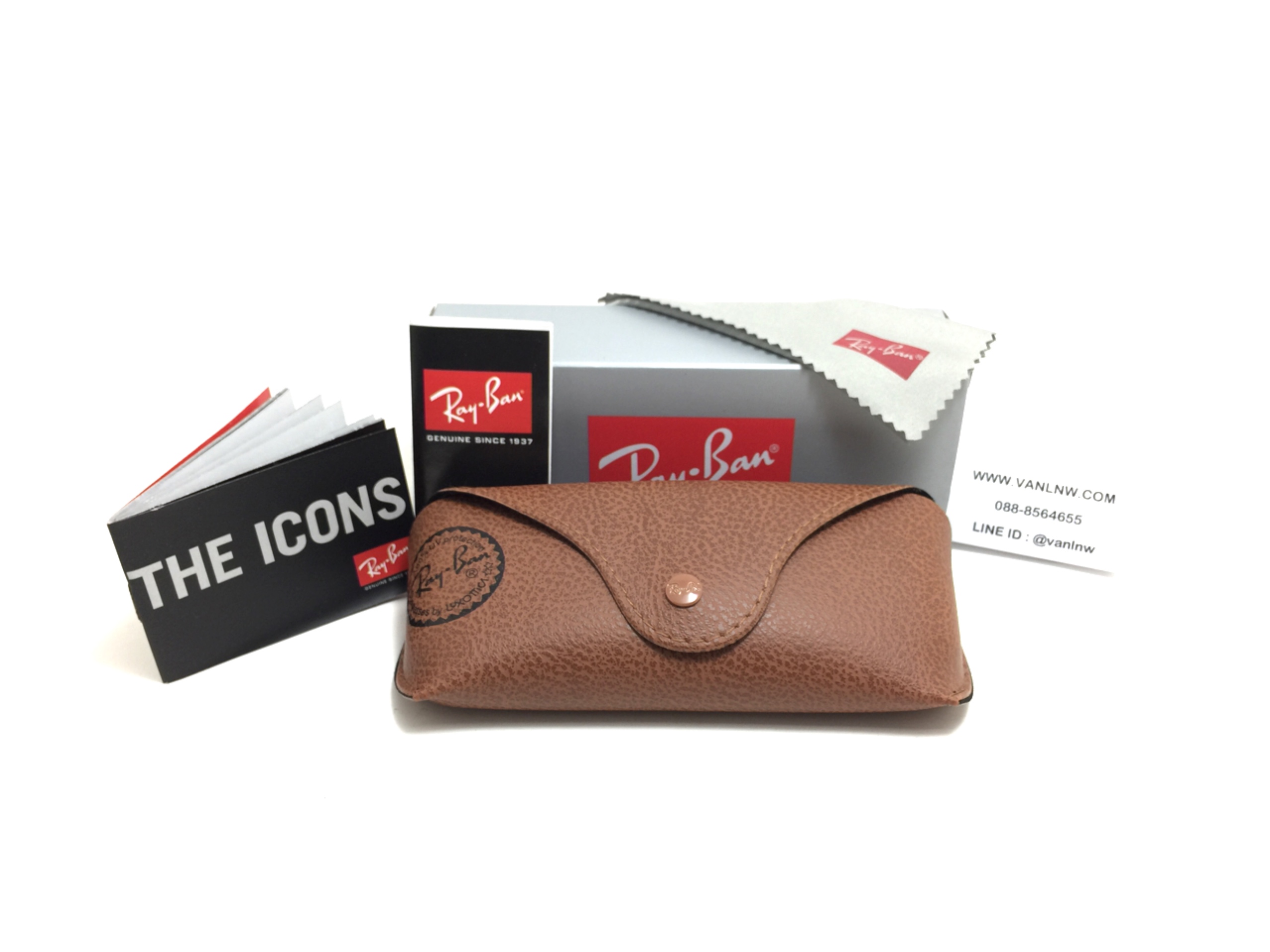 กล่องแว่น Rayban Classic <น้ำตาล>