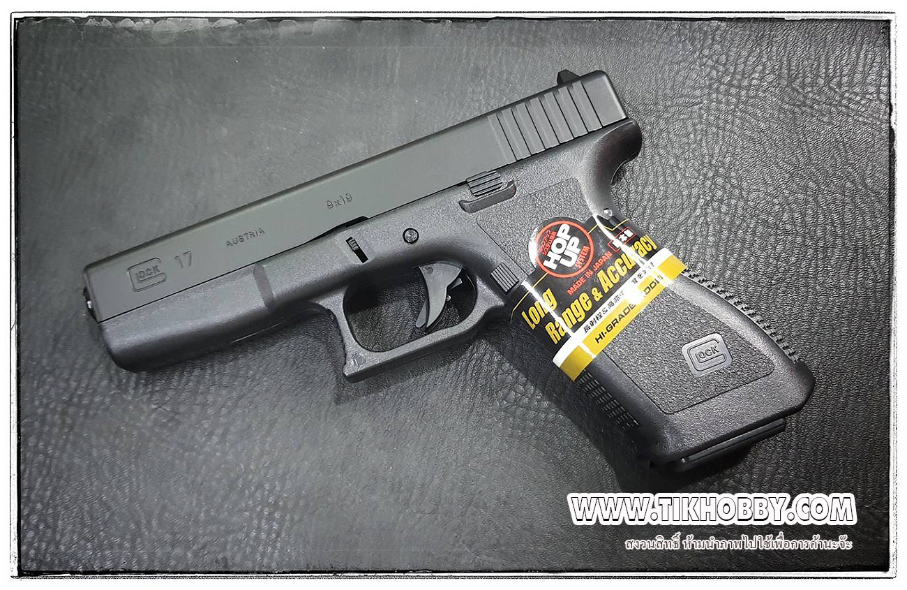 ปืนอัดลมแบบชักยิงทีล่ะนัด Glock 17 จากญี่ปุ่น Tokyo Marui