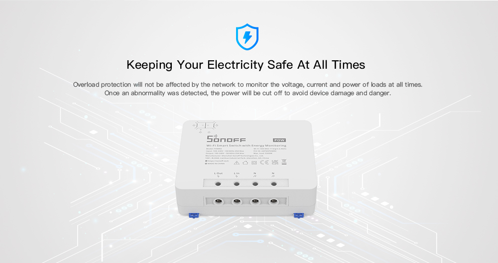 SONOFF POWR3 High Power Smart Switch