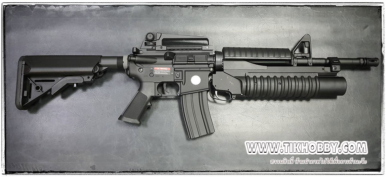 ปืนไฟฟ้า จาก E&C รุ่น 701S4 CyberGun หรือ M4A1+M203