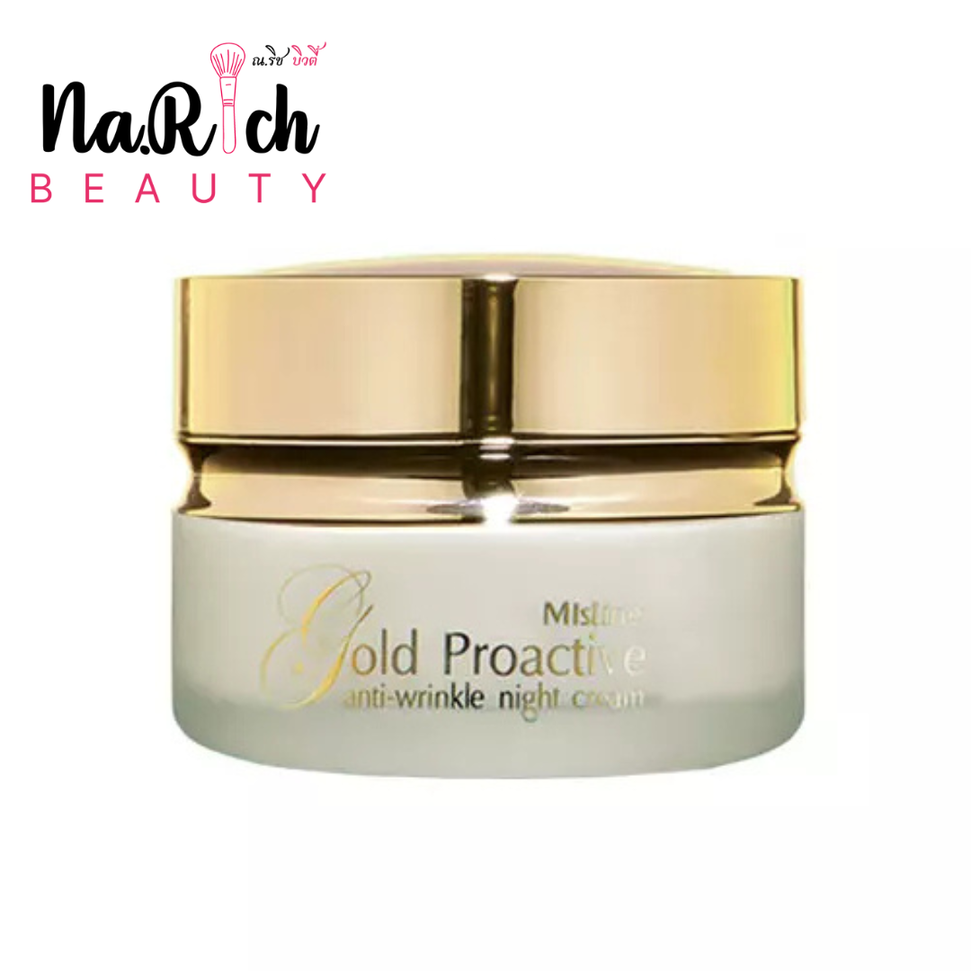 Mistine Gold Proactive Anti-Wrinkle Night Cream 30 g.