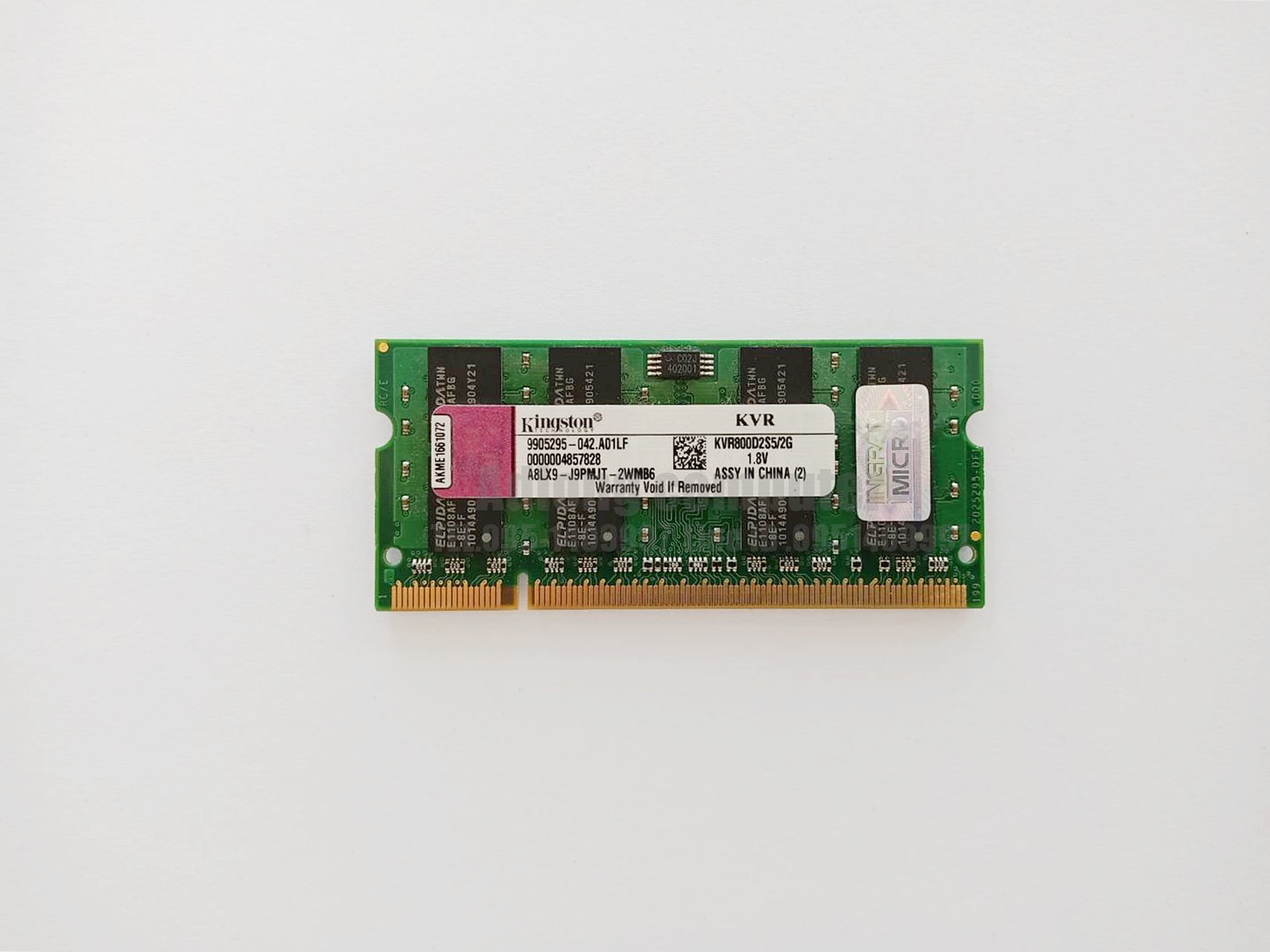 แรมโน๊ตบุ๊ค DDR2/2GB บัส 800 Kington