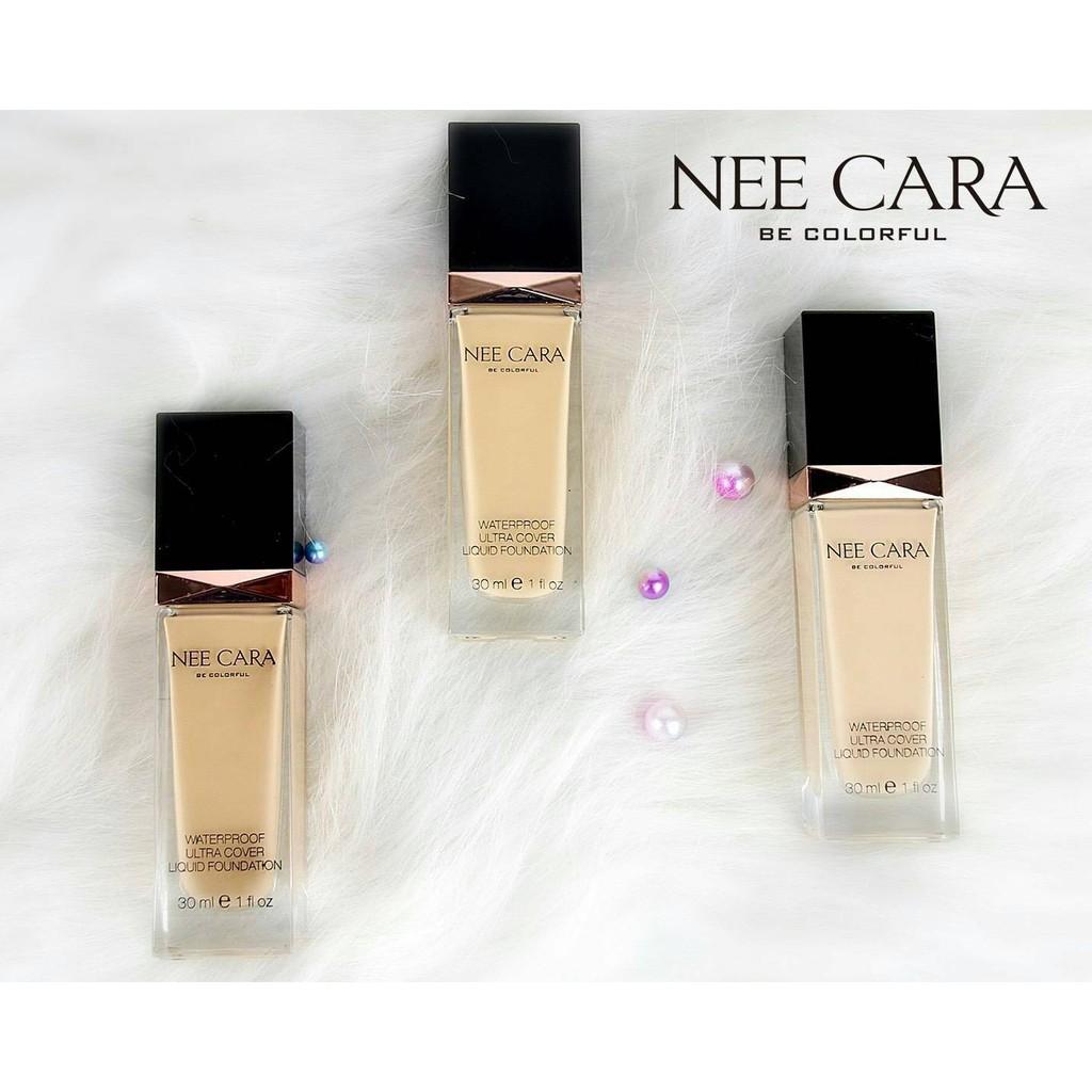 NEE CARA Waterproof Ultra Cover Liquid Foundation (N589) / นีคาร่า ครีมรองพื้น รองพื้นเนื้อแมท รองพื้นเนื้อด้าน รองพื้นไม่มัน รองพื้นขายดี รองพื้นปกปิดดี ขายถูก