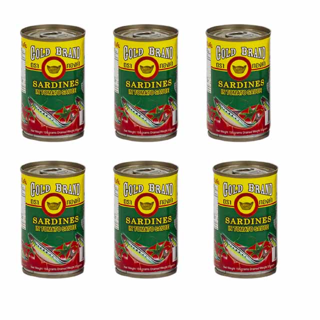 Caned fish Sardines size 155 g - Gold brand
