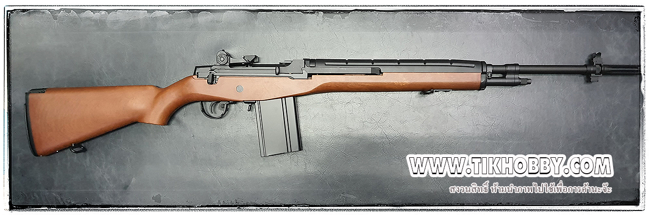 ปืนอัดลม ระบบไฟฟ้า รุ่น M14 ไฟฟ้า จาก Cyma CM032C ไม้เทียม