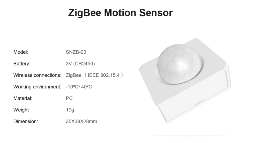 Zigbee Motion Sensor