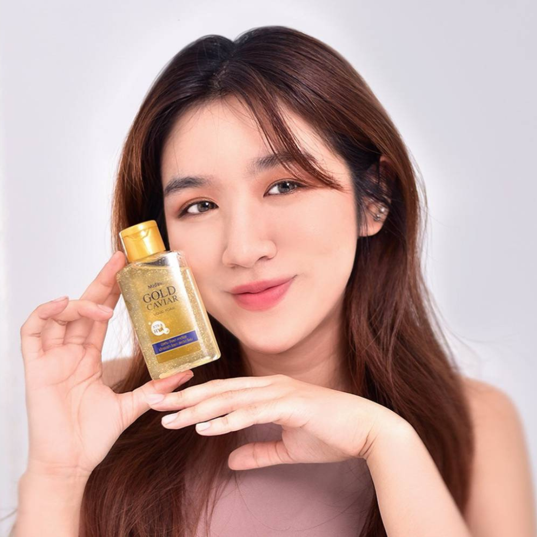 Mistine Gold Caviar Xtra Hya Liquid Foam 100 ml.