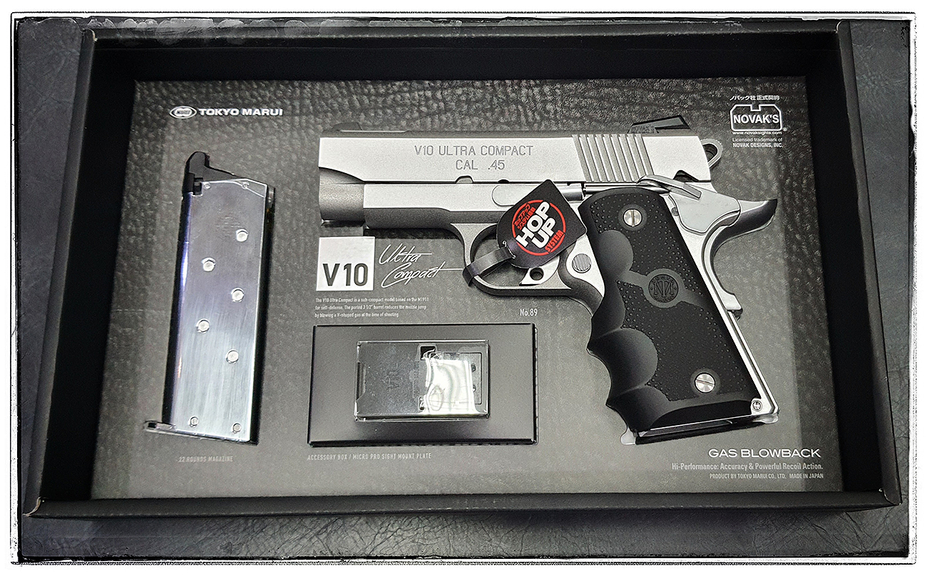 V10 ULTRA Compact Silver จากญี่ปุ่นแท้ Tokyo Marui ระบบเซมิ สไลด์พลาสติก