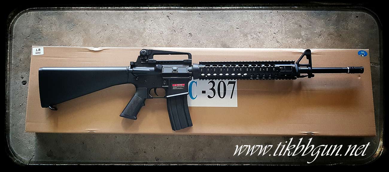 E&C 307 M16A4 ปืนอัดลมไฟฟ้า Gen2