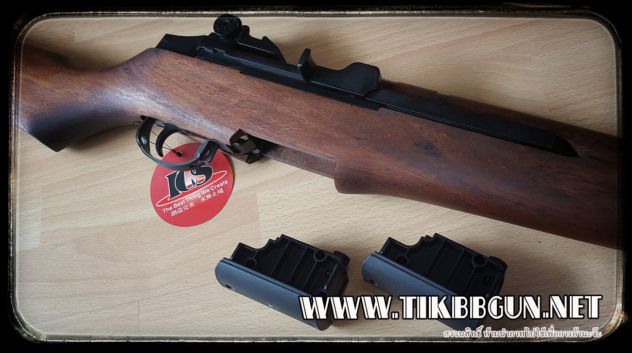 ปืนระบบไฟฟ้า M1 GARAND จาก ICS เหล็กจริง ไม้แท้