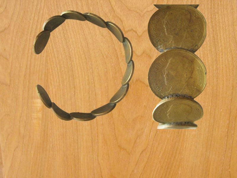 กำไลเหรียญ 25สตางค์ ปี2540 (3157)