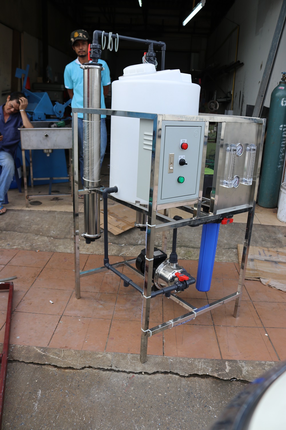 เครื่องล้างไส้กรองเมมเบรน RO 4x21 นิ้ว