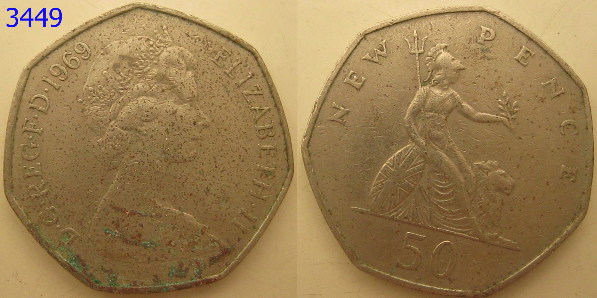 เหรียญต่างประเทศ เหรียญสะสม ปี 1969 (3449)