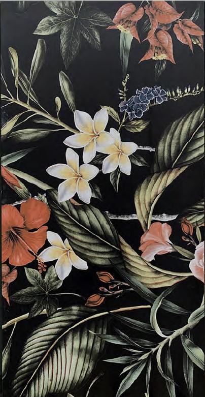 กระเบื้องภาพชุดลายดอกไม้ใบไม้ 60x120cm ทรอปิคอลดรีม3-A (TROPICAL DREAM3-A)